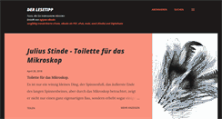 Desktop Screenshot of lesetipp.org